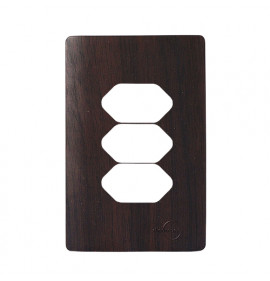 Placa p/ 3 Tomadas 4x2 - Novara Tabaco